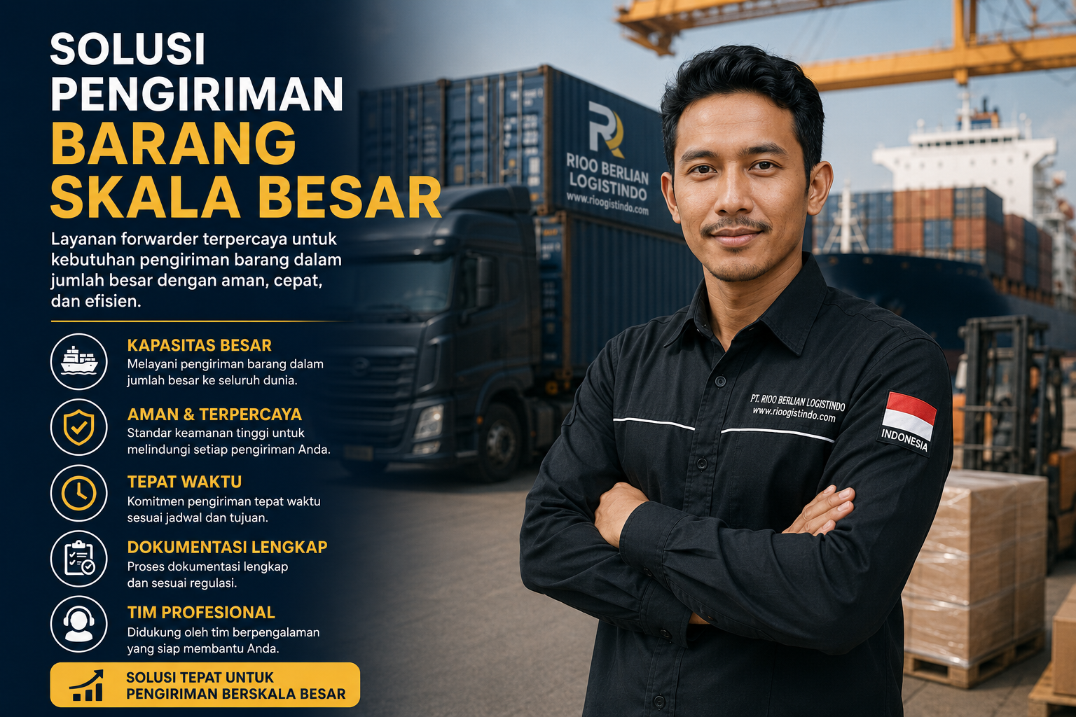 Solusi Pengiriman Barang Skala Besar