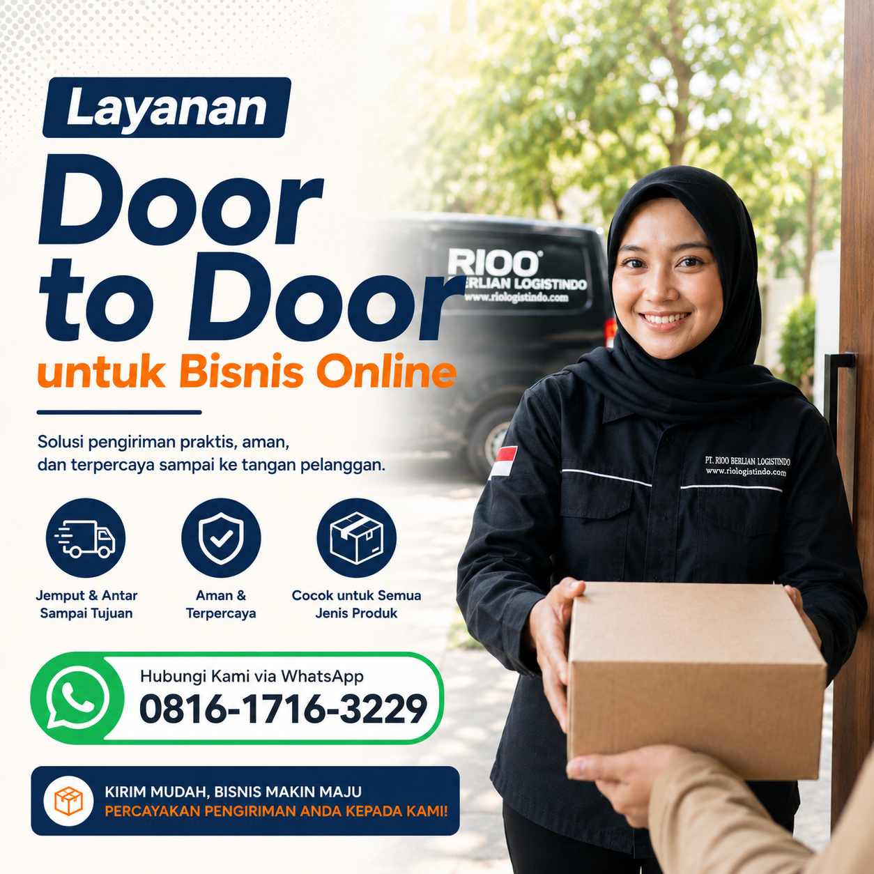 Layanan Door to Door untuk pengiriman bisnis online