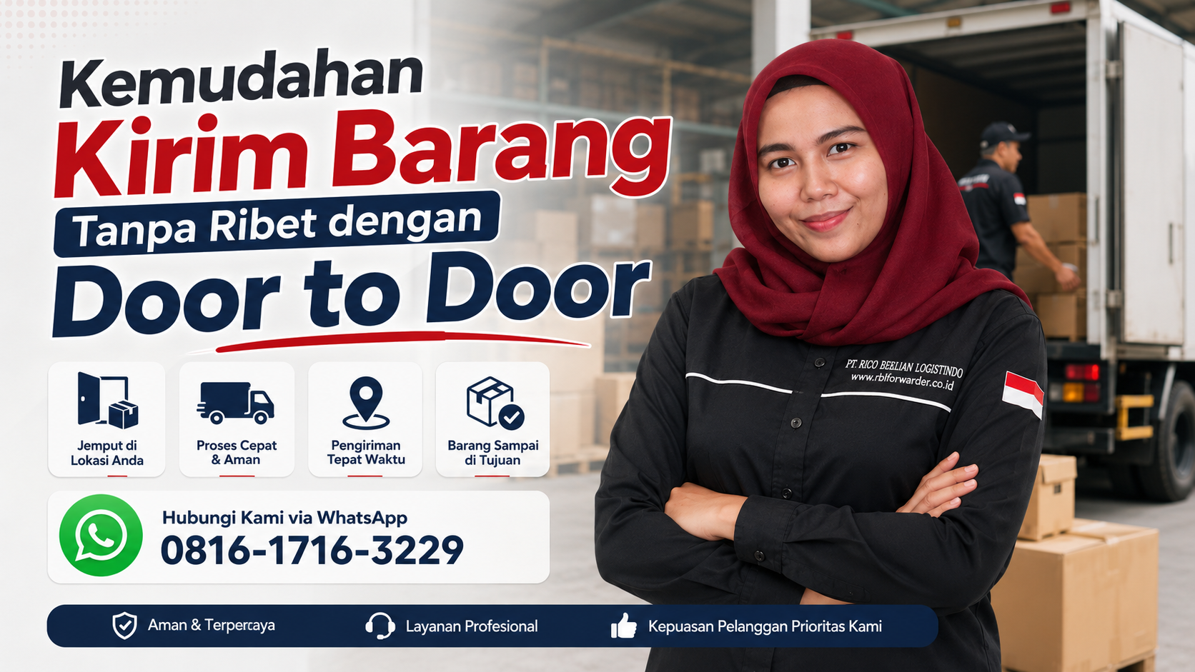 Proses Door to Door menggunakan jasa forwarder yang praktis