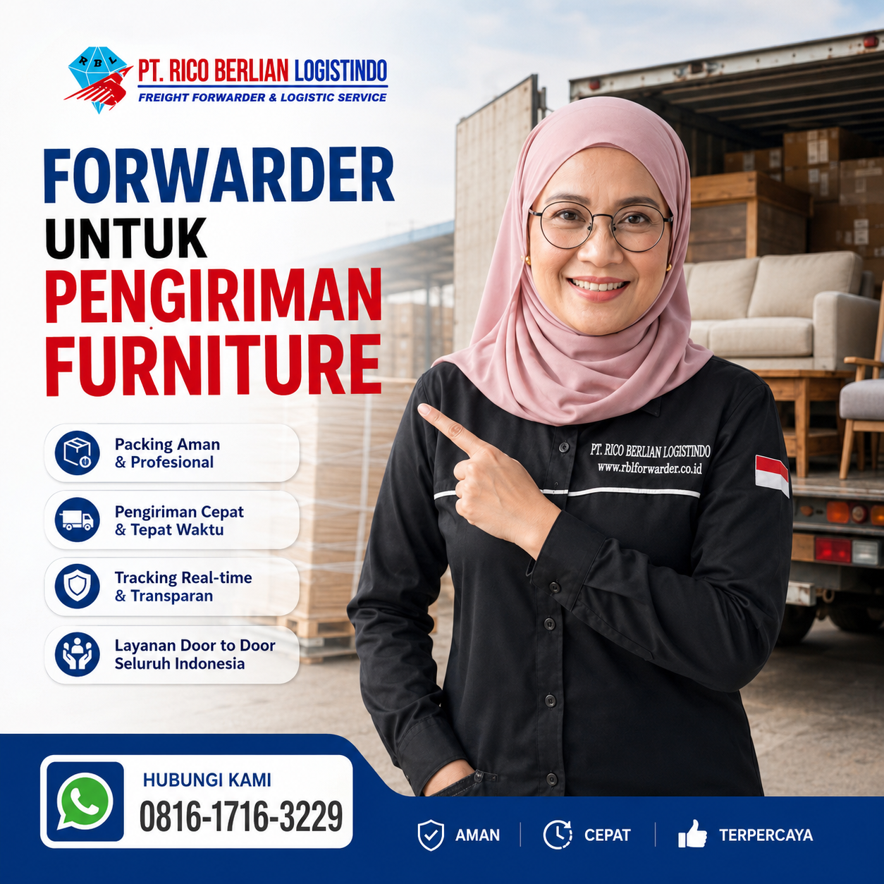 Forwarder untuk Pengiriman Furniture dengan layanan packing profesional