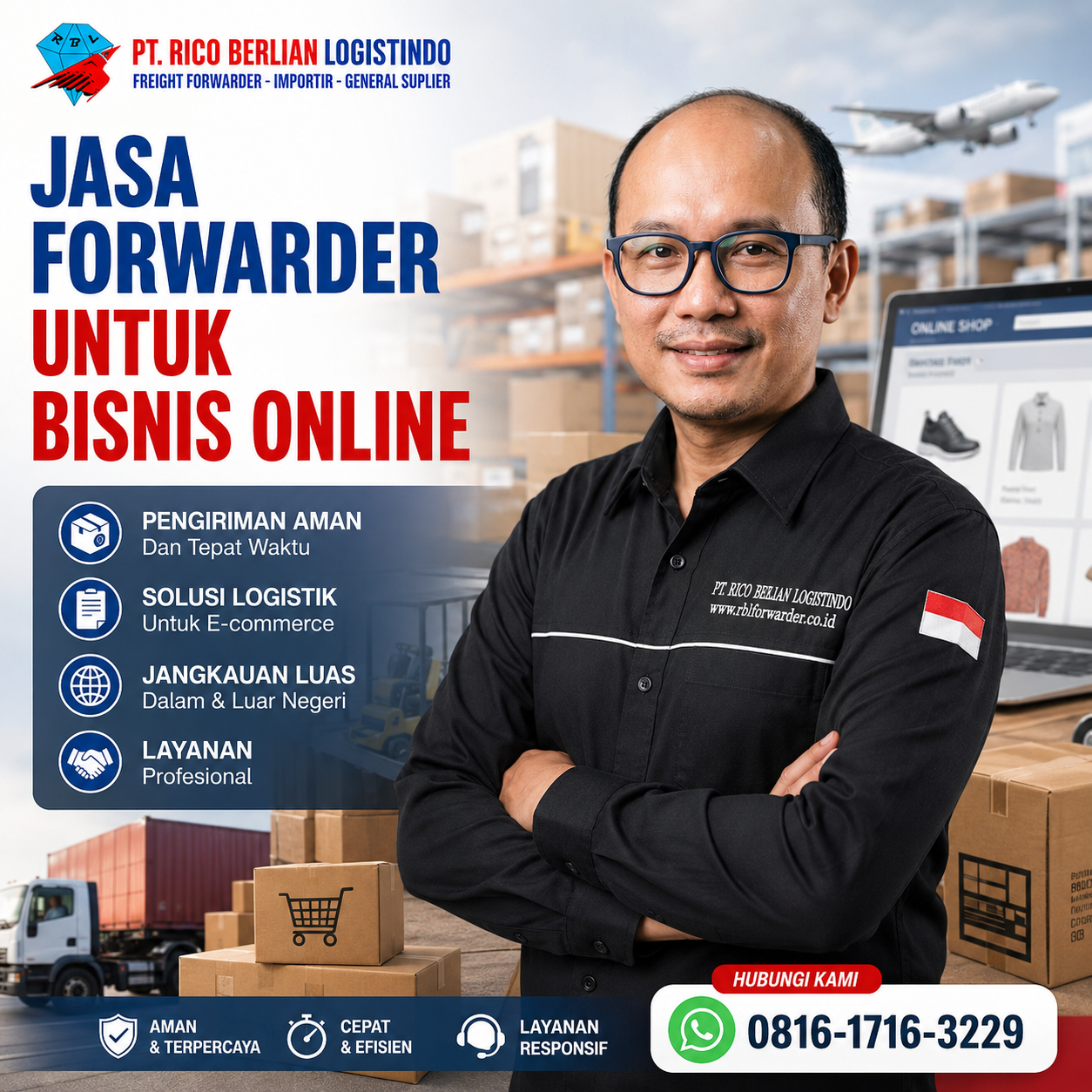 Jasa Forwarder untuk Bisnis Online melayani pengiriman internasional