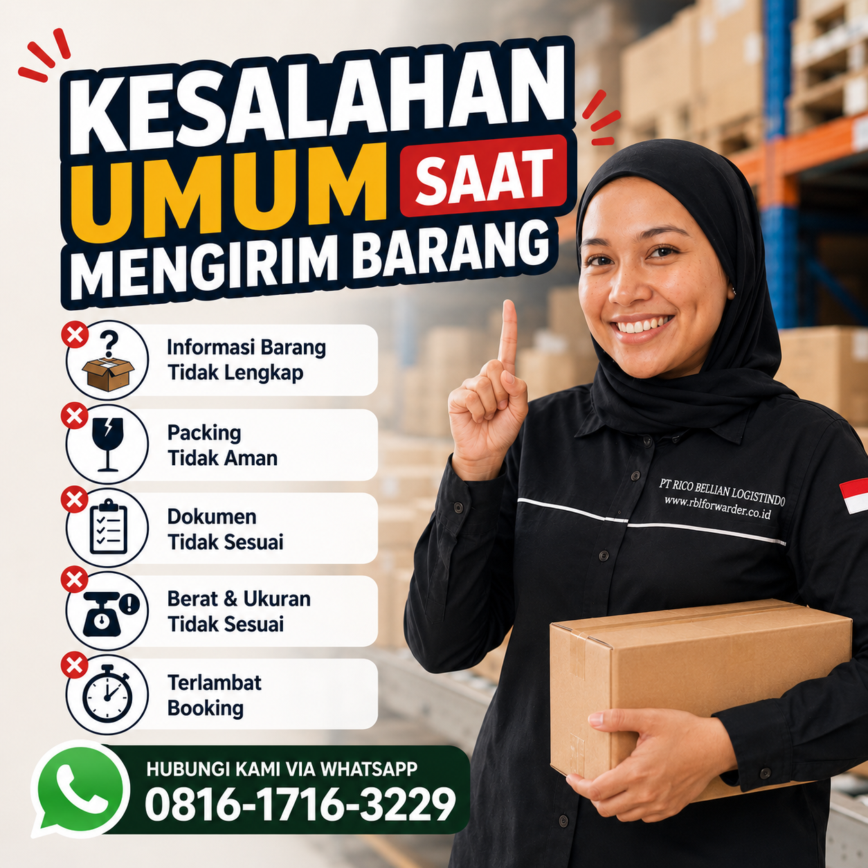 Kesalahan Saat Mengirim Barang akibat packing yang tidak sesuai.