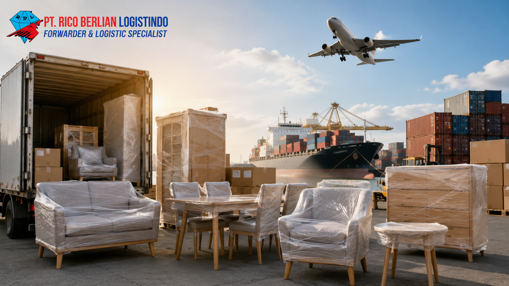 Forwarder untuk Pengiriman Furniture menggunakan layanan Door to Door