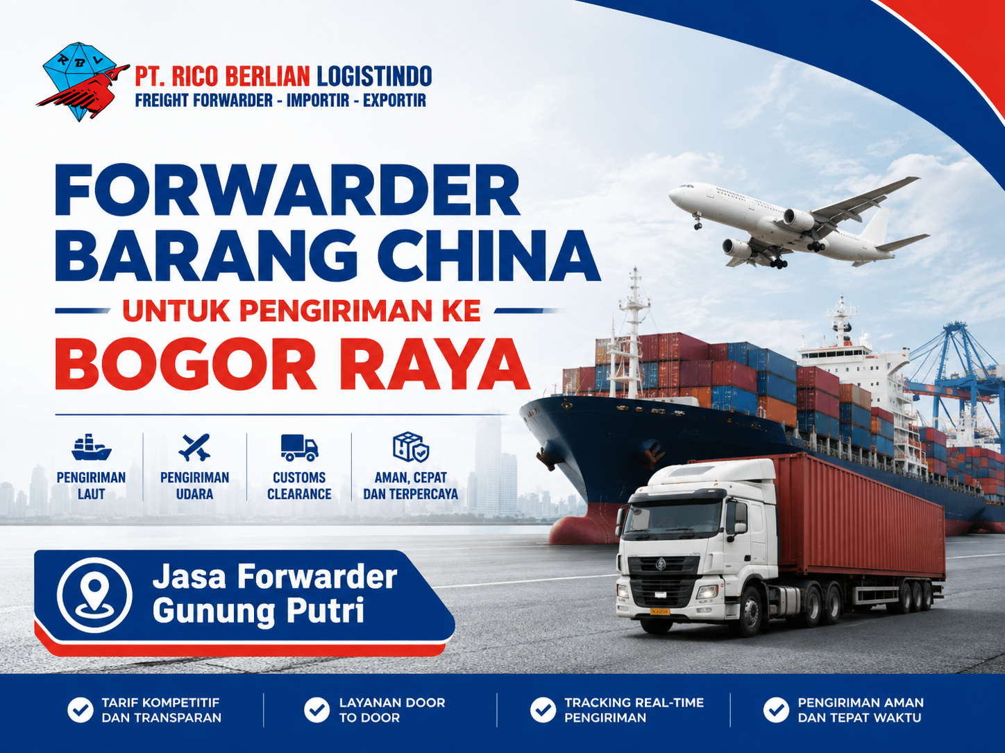 forwarder barang China untuk pengiriman ke Bogor Raya