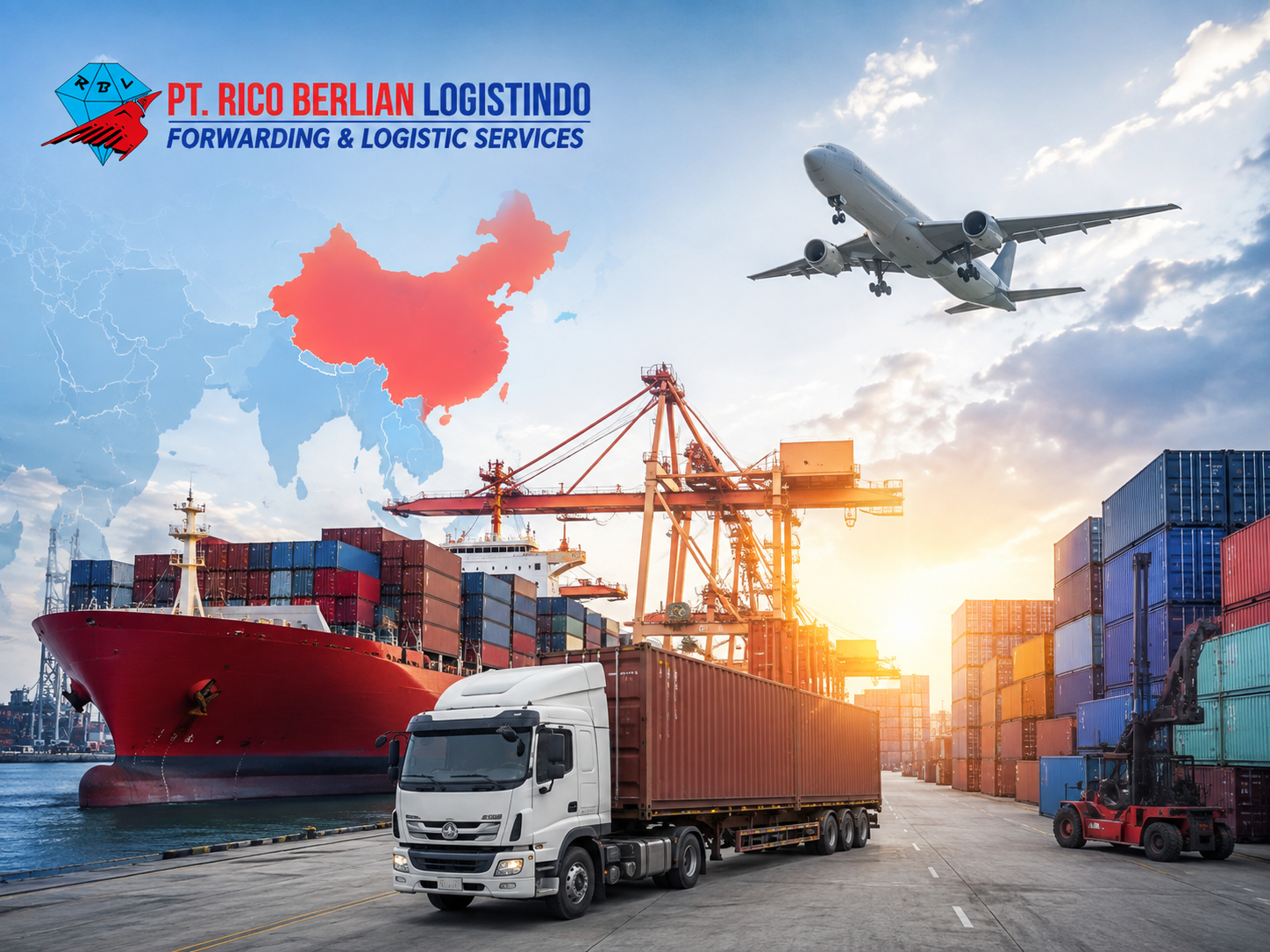 forwarder import China untuk pengiriman barang ke Tanah Sareal