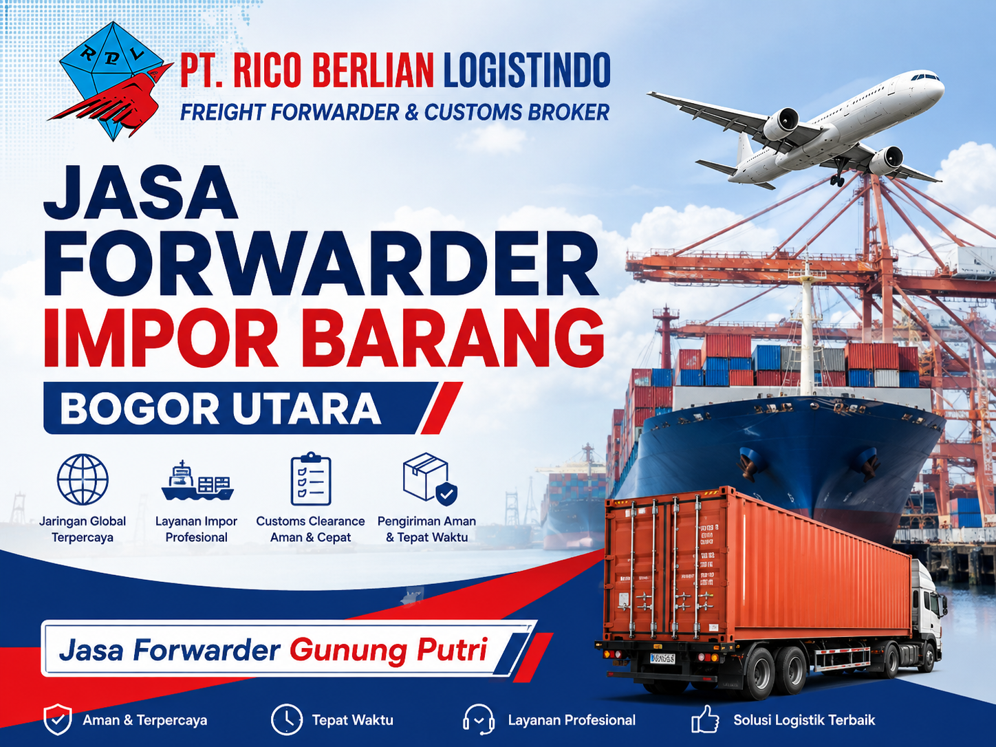 jasa forwarder impor barang Bogor Utara