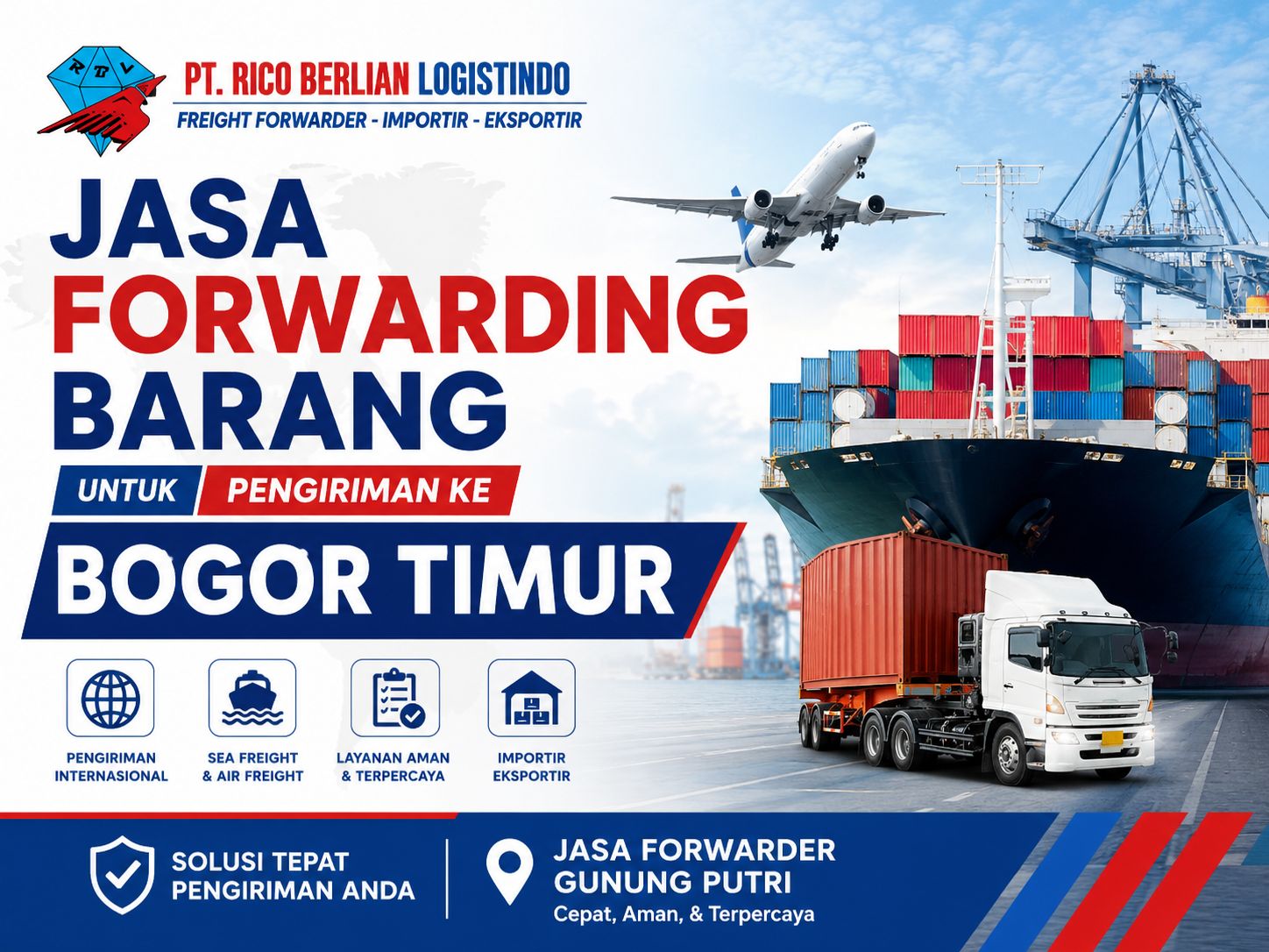 jasa forwarding barang untuk pengiriman ke Bogor Timur