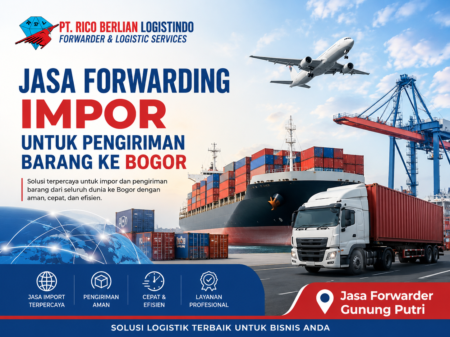jasa forwarding impor untuk pengiriman barang ke Bogor