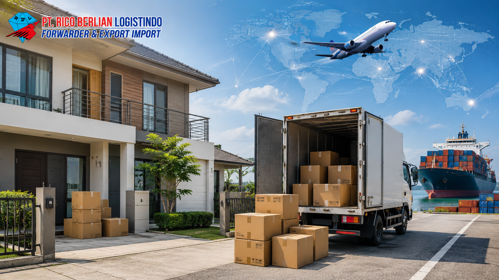 Layanan door to door dalam proses pengiriman barang