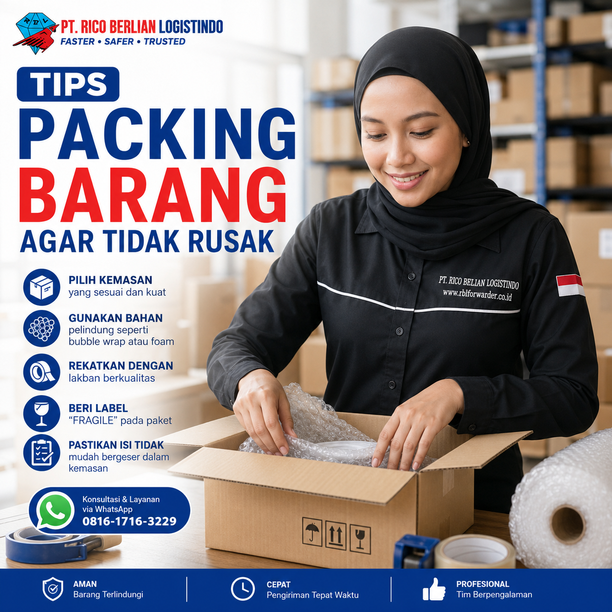 Tips Packing Barang Agar Tidak Rusak menggunakan bubble wrap