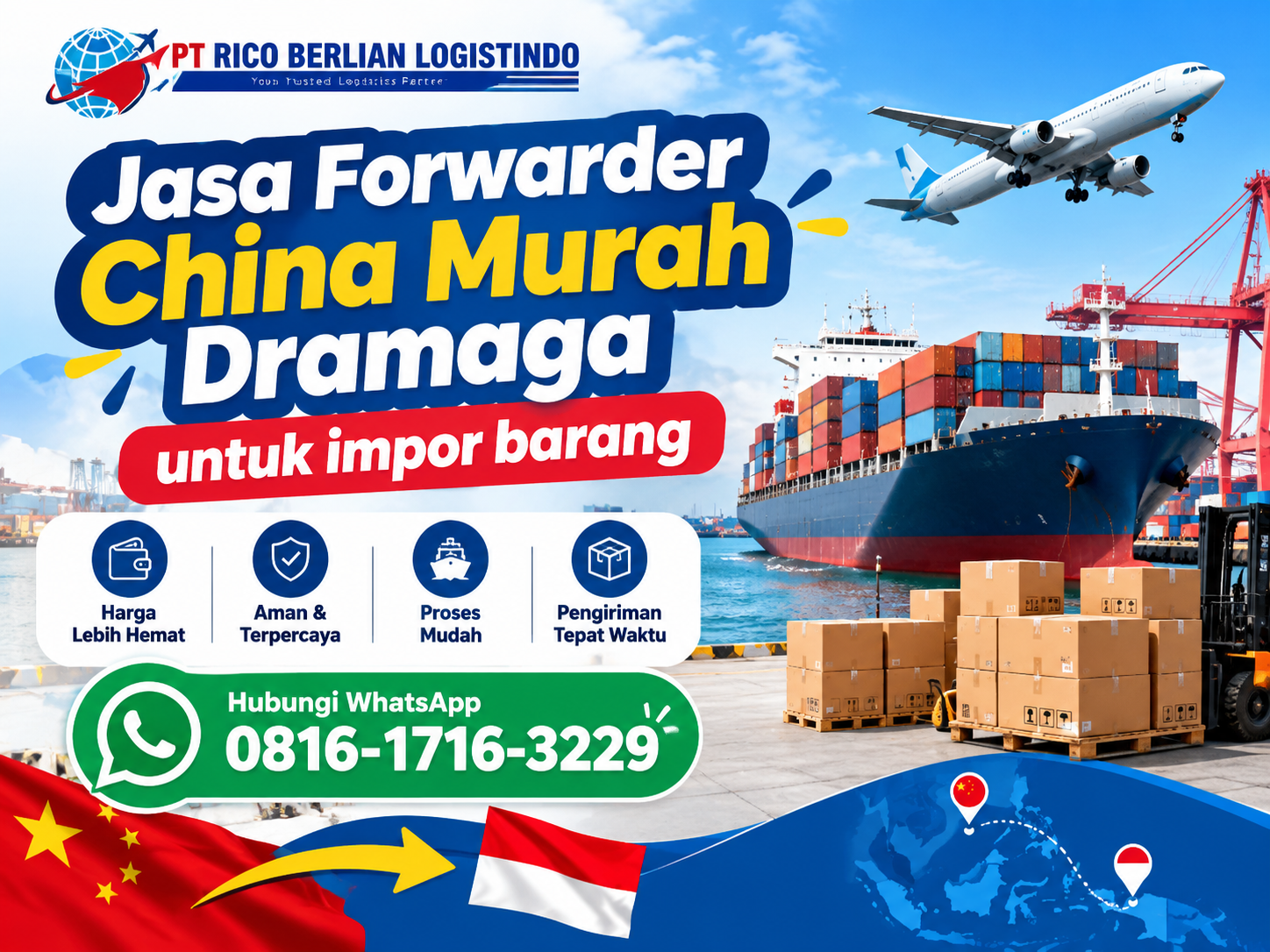 Jasa Forwarder China Murah Dramaga untuk impor barang