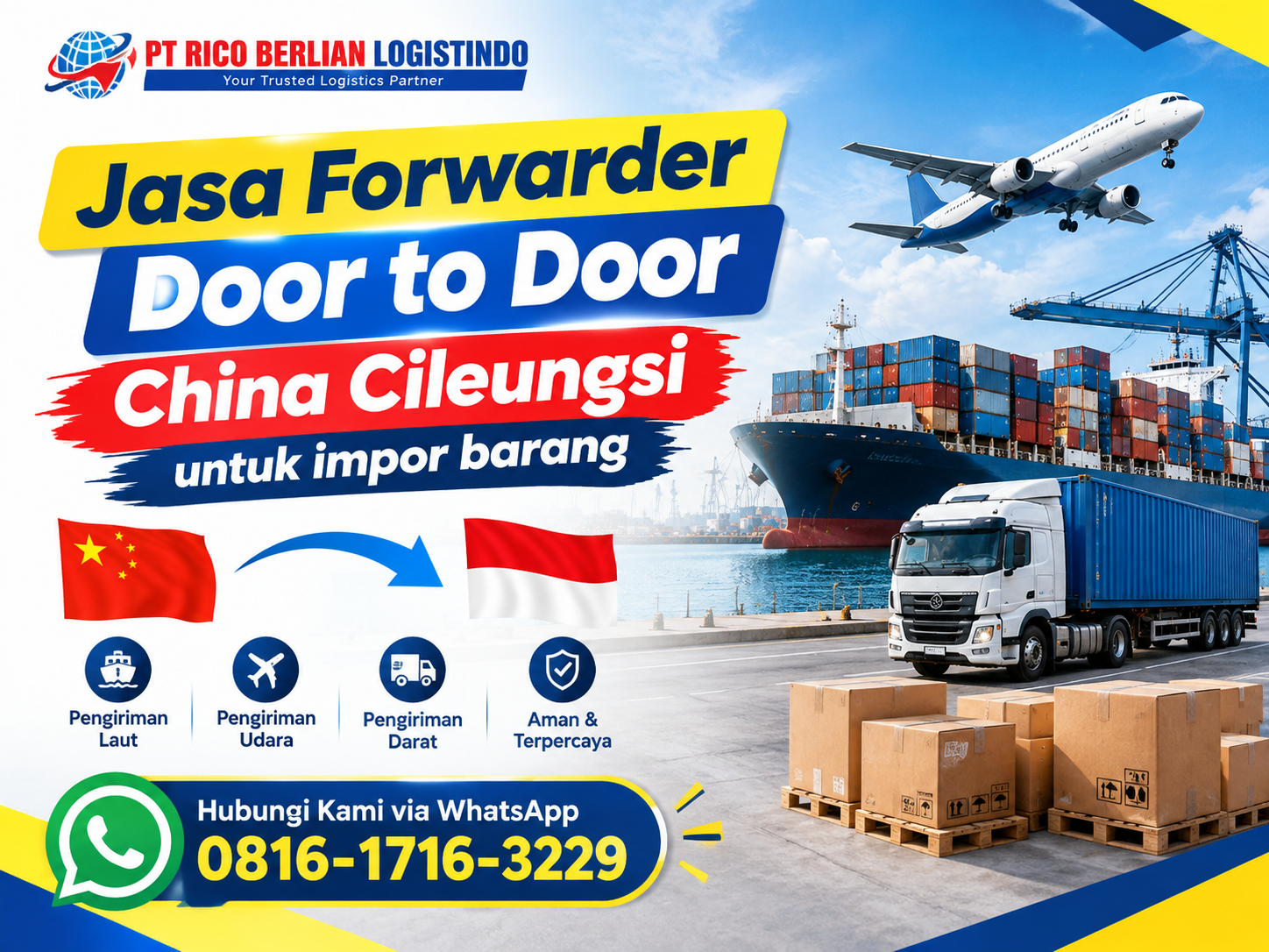 Jasa Forwarder Door to Door China Cileungsi untuk impor barang