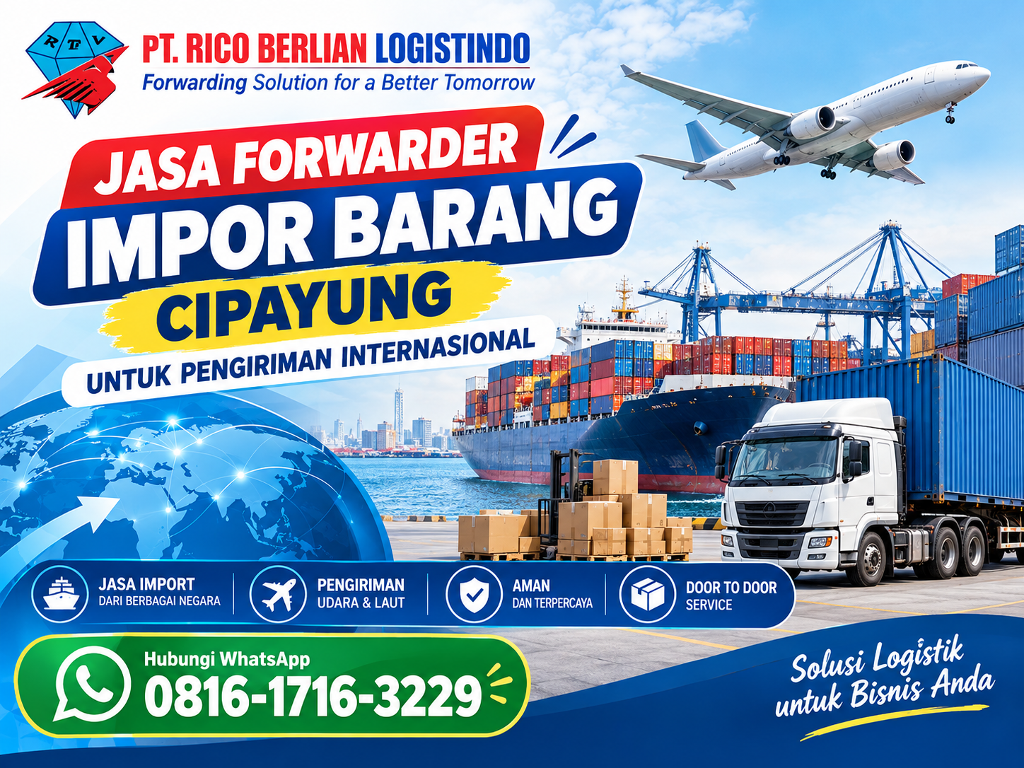 jasa forwarder impor barang Cipayung untuk pengiriman internasional