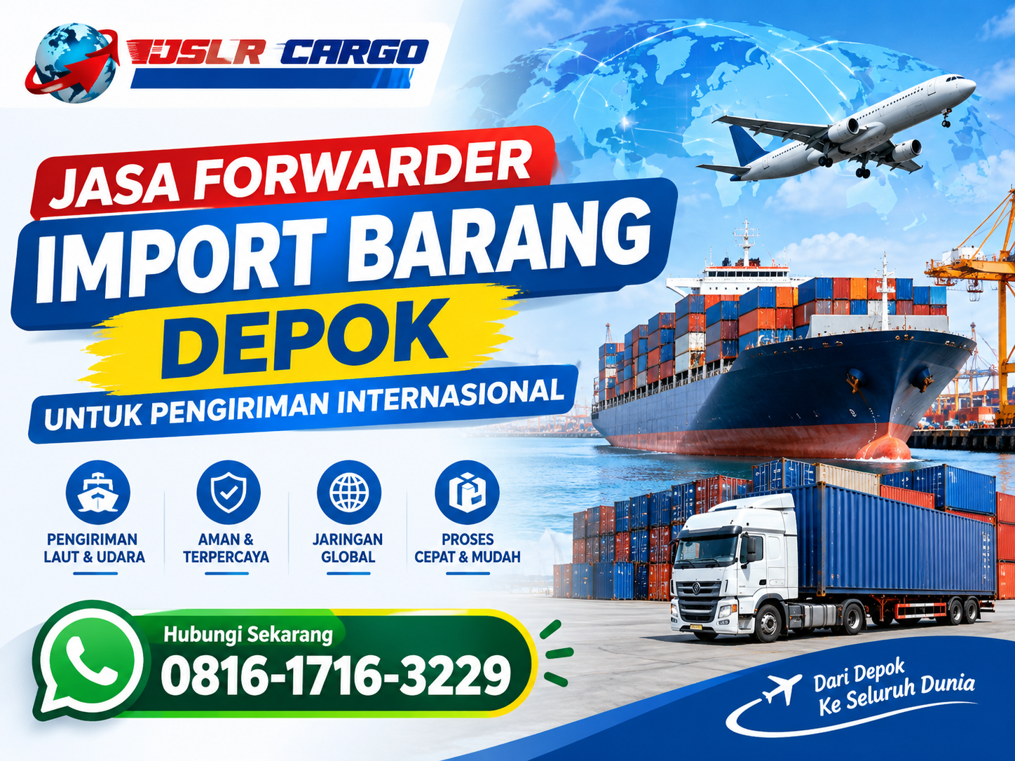 jasa forwarder import barang Depok untuk pengiriman internasional
