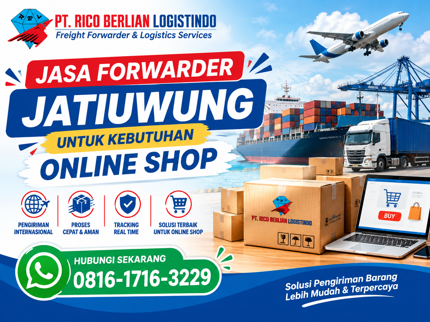 jasa forwarder Jatiuwung untuk kebutuhan online shop