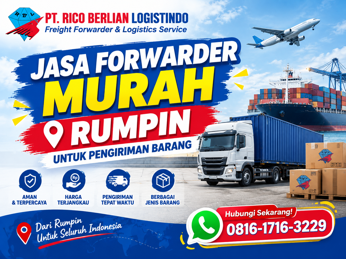 jasa forwarder murah Rumpin untuk pengiriman barang