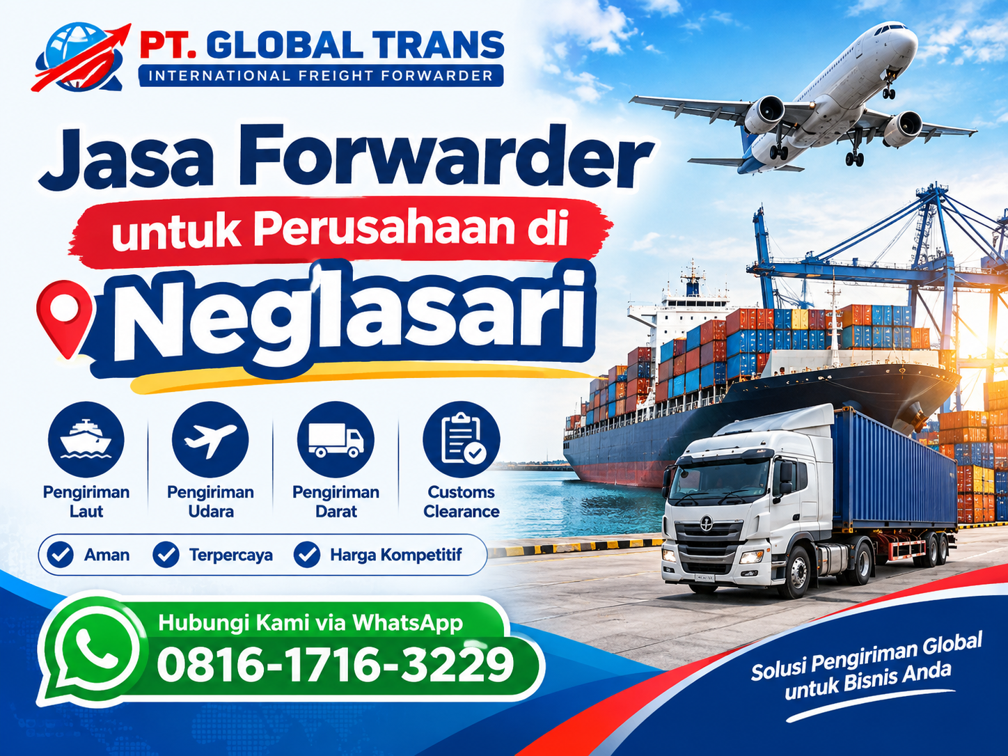 Jasa forwarder untuk perusahaan di Neglasari