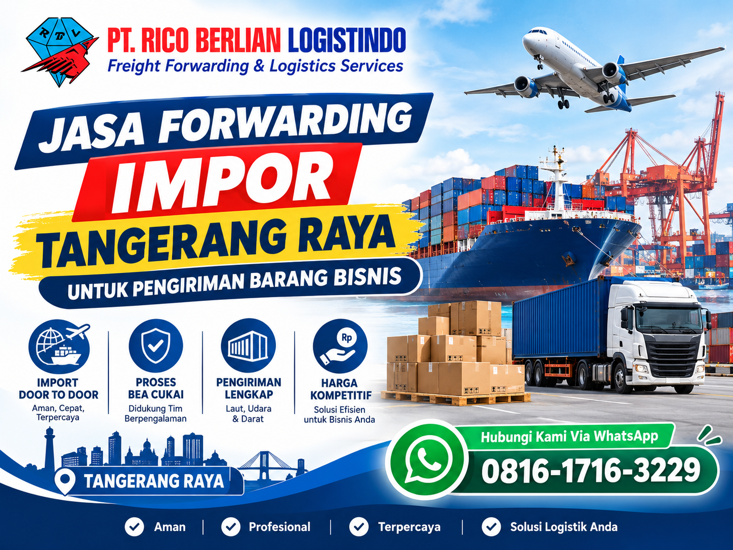 jasa forwarding impor Tangerang Raya untuk pengiriman barang bisnis