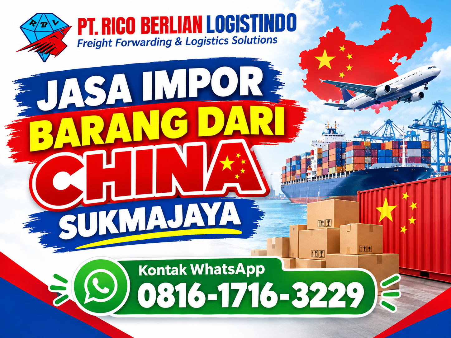 jasa impor barang dari China Sukmajaya